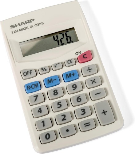 Sharp digit battery powered - sharp, 8-digit