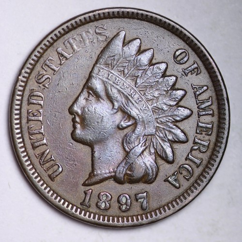1897 indian head cent penny - 1897,