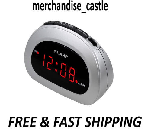 Digital sharp alarm clock - sharp,