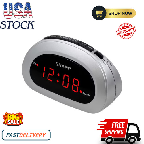 Sharp digital alarm clock - digital,